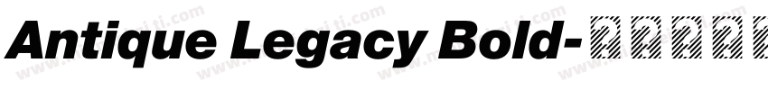 Antique Legacy Bold字体转换